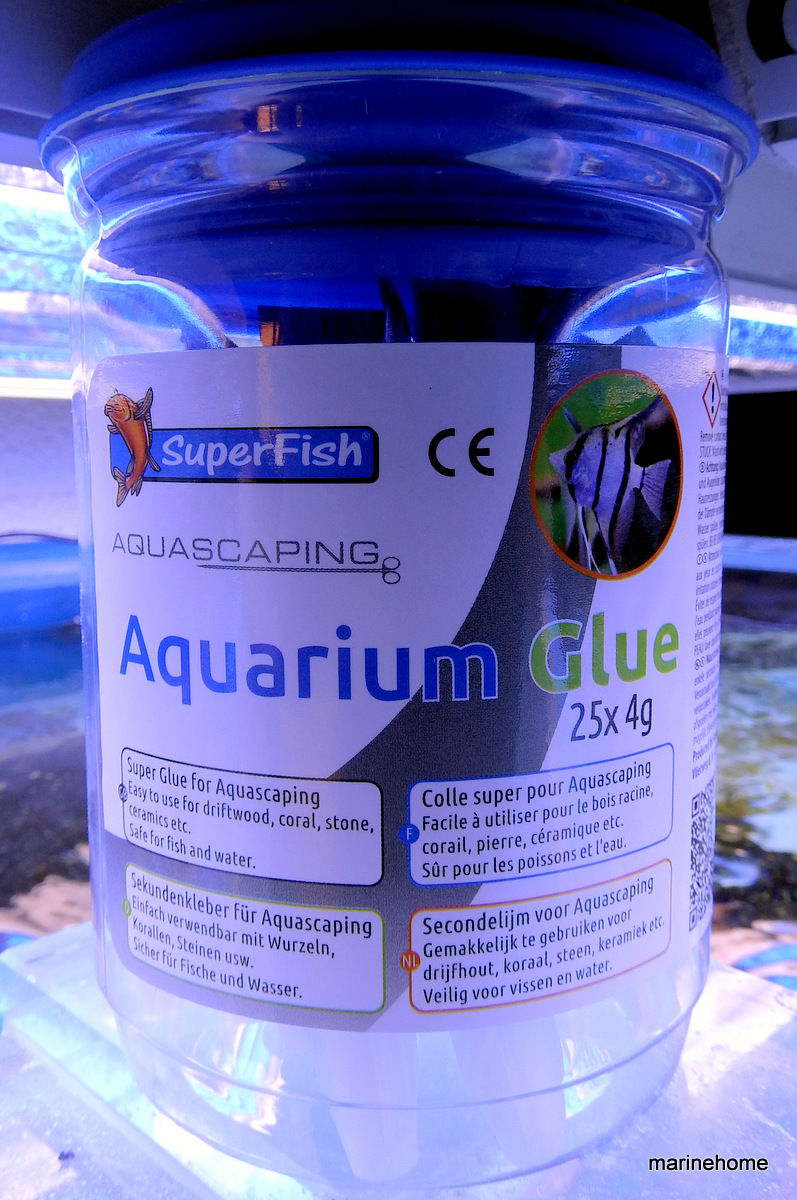 aquarium glue pot de 25 x 4 g (cyanocrylate gel) - MarineHome